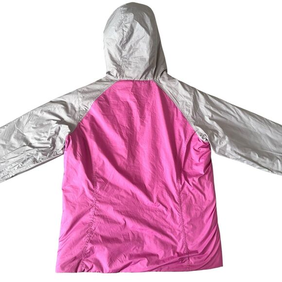 The North Face Girls XL Pink purple Gray Reversible Hooded Fleece Lined Jacket - Picture 5 of 9